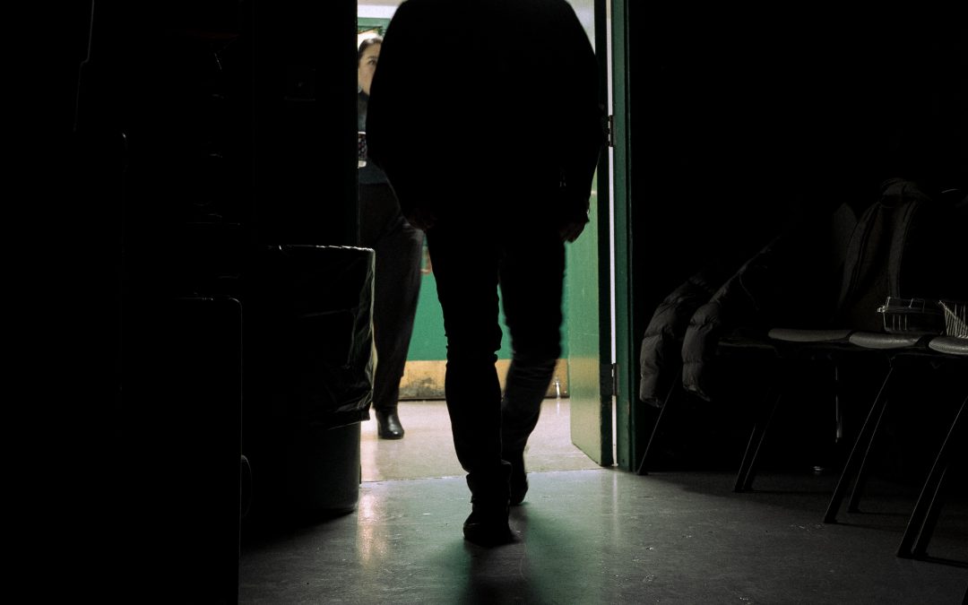 Figure in doorway